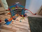 Hotwheels ultimate garage + track builder, Ophalen of Verzenden, Zo goed als nieuw, Handmatig, Hot Wheels