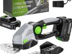 21 v heggenschaar en grastrimmer met 2 accu,s €45,-, Ophalen of Verzenden, Nieuw, Accu
