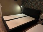 Totaalbed boxspring 180x220 antraciet, Ophalen of Verzenden, Gebruikt, Tweepersoons, 200 cm