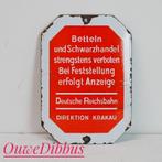 Oud Duits Reclamebord - Deutsche Reichsbahn, Ophalen of Verzenden, Gebruikt, Reclamebord