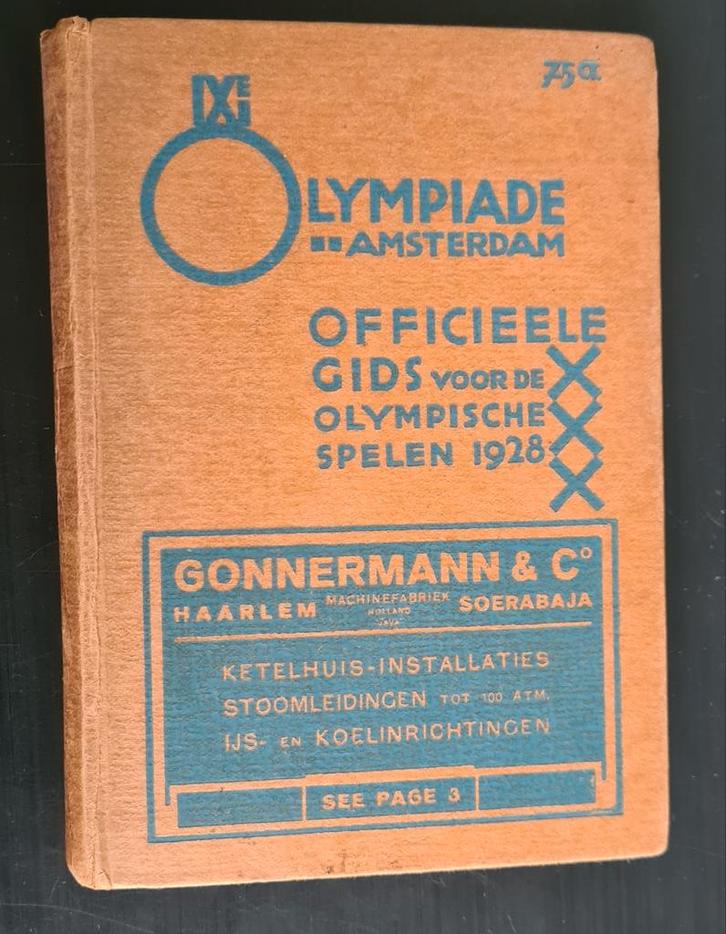 IXde olympiade Amsterdam officiële gids Olympische spelen 28, Verzamelen, Sportartikelen en Voetbal, Boek of Tijdschrift, Ophalen of Verzenden