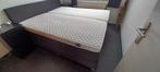 2 persoons Boxspring ledikant zwart, Huis en Inrichting, Ophalen, Gebruikt, Zwart, Tweepersoons