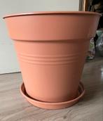 Grote Elho bloempot 29liter inclusief schotel, Kunststof, 40 cm of meer, Rond, Binnen