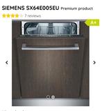 Siemens inbouw vaatwasser A +  TOPSTAAT, Voorspoelprogramma, Minder dan 10 liter, Ophalen of Verzenden, Zo goed als nieuw