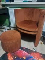 Riverdale Fauteuil met Poef - Stijlvol & Comfortabel, Huis en Inrichting, Fauteuils, Ophalen of Verzenden, 75 tot 100 cm, Stof