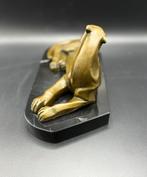 Liggende bronzen panter Art-Deco stijl., Ophalen of Verzenden