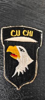 Mouwembleem 101st Airborne Division Screaming Eagles CuChi.., Ophalen of Verzenden, Landmacht, Amerika, Embleem of Badge