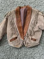 Vintage suède jas, Maat 46 (S) of kleiner, Ophalen of Verzenden, Zo goed als nieuw