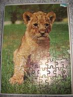 Dieren puzzel met leeuwen welp, Gebruikt, Meer dan 50 stukjes, Ophalen of Verzenden