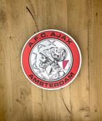 Reclamebord Ajax classic logo 40x40cm aluminium, Verzamelen, Merken en Reclamevoorwerpen, Ophalen of Verzenden, Nieuw, Reclamebord