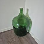 Groene glazen vaas, Huis en Inrichting, Woonaccessoires | Vazen, Ophalen, 50 tot 75 cm, Groen, Glas