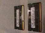 2 stuks samsung ddr3 2gb ram geheugen, Computers en Software, RAM geheugen, DDR3, Ophalen of Verzenden, Zo goed als nieuw, 2 GB