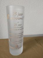 Longdrinkglas voor 25-jarig huwelijk, Ophalen of Verzenden, Zo goed als nieuw, Frisdrankglas