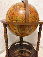 Antieke bar globe wereldbol globebar drankglobe barglobe, Ophalen of Verzenden