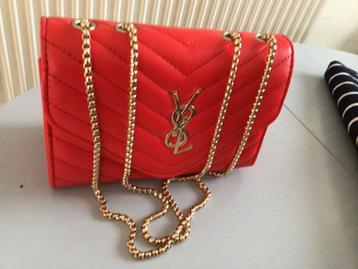 heel mooi schoudertasje, clutch, avondtasje tas rood beschikbaar voor biedingen