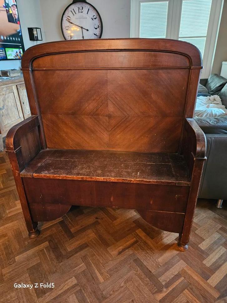 Oude Klepbank / Kerkbank., Antiek en Kunst, Antiek | Meubels | Stoelen en Banken, Ophalen
