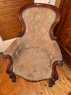 Antieke fauteuil met bloemmotief, Ophalen