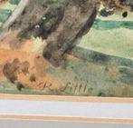 Robert Little (1854 - 1944) Watercolour schilderij uit 1881, Ophalen of Verzenden