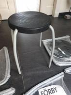 6 NIEUWE Ikea krukjes forby zwart ijzer stapelbaar kruk, Nieuw, Kunststof, Ophalen of Verzenden