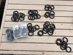 gordijnringen zwart grenen 28mm  + oog 70 stuks!, Huis en Inrichting, Nieuw, Minder dan 100 cm, Zwart, Grenen