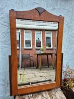 Prachtige art deco Haagse school spiegel met geslepen glas., Antiek en Kunst, Antiek | Spiegels, Ophalen, Rechthoekig, Minder dan 50 cm
