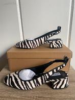 Steve madden zebra slingback hakken maat: 39, Schoenen met lage hakken, Zwart, Steve Madden, Nieuw