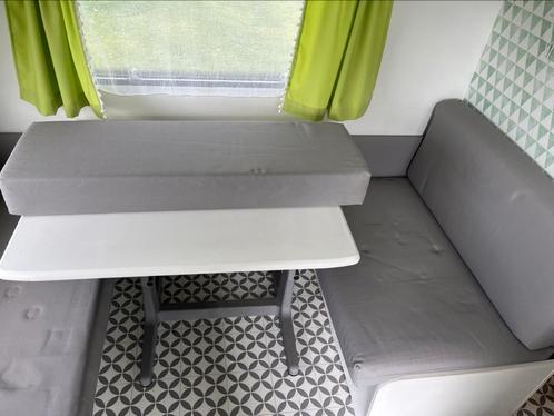 Hoezen voor treinzit caravan kussens grijs (vuilafstotend), Caravans en Kamperen, Caravan accessoires, Zo goed als nieuw, Ophalen of Verzenden