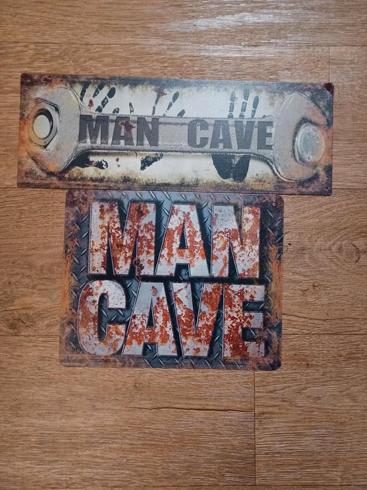 Man Cave Borden Set, Huis en Inrichting, Woonaccessoires | Wanddecoraties, Zo goed als nieuw, Ophalen of Verzenden