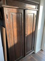 Massief teak houten computerkast, Huis en Inrichting, Ophalen, Gebruikt, Koloniaals, 70 tot 120 cm