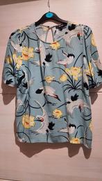 King Louie Blouse Kraanvogels Lichtblauw Maat 40, Kleding | Dames, Maat 38/40 (M), Blauw, Ophalen of Verzenden, Zo goed als nieuw