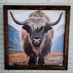 Schotse hooglander, Ophalen, Minder dan 50 cm, Zo goed als nieuw, Schilderij