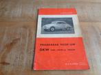 DKW 1000-1000 S-1000 SP Vraagbaak Werkplaatshandboek NL, Verzenden, Gelezen