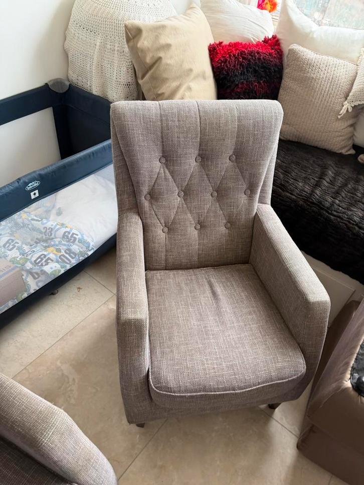 Gratis Lounge Stoelen met Voetensteun - Rotterdam, Huis en Inrichting, Fauteuils, Gebruikt, Stof, 75 tot 100 cm, Ophalen