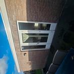 Houten Achterdeur, achterpui met kozijn,, Doe-het-zelf en Verbouw, Gebruikt, Deurkozijn, 150 tot 225 cm, Hout