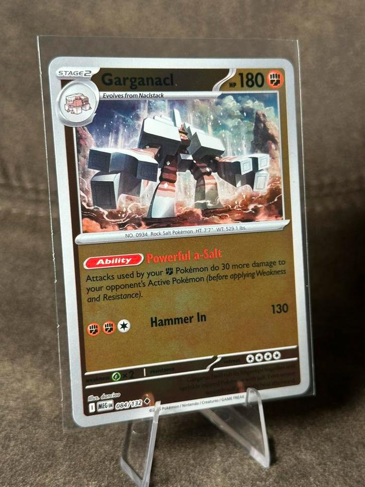 Garganacl [Reverse Holo] #84 084/132 (Pokemon Mega Evolution, Hobby en Vrije tijd, Verzamelkaartspellen | Pokémon, Zo goed als nieuw