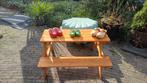 Zo goed als nieuwe kinderpicknicktafel, Tuin en Terras, Zo goed als nieuw, Rechthoekig, Hout, Ophalen