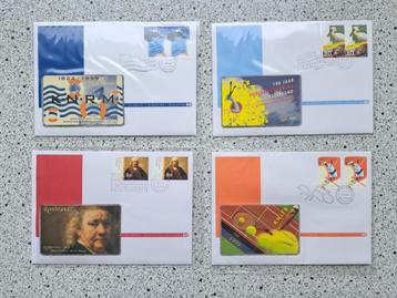 Telebrief/telefoonkaart (nummer 29-32) 4 stuks beschikbaar voor biedingen