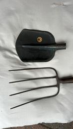 Vintage mestvork en schop, Ophalen of Verzenden, Zo goed als nieuw, Schop