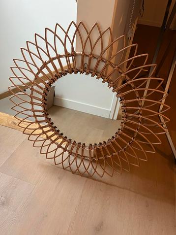 Rotan Spiegel - Bohemian Stijl beschikbaar voor biedingen