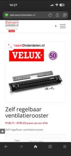Velux Ventilatierooster - Zelf Regelbaar, Doe-het-zelf en Verbouw, Glas en Ramen, Minder dan 80 cm, Ophalen of Verzenden, Zo goed als nieuw