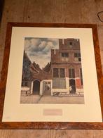 Leuk Foto ingelijst ! “Het Straatje”  Johannes Vermeer, Ophalen of Verzenden