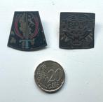 Twee KNIL zeldzame miniatuur emblemen Indië, Ophalen of Verzenden, Landmacht, Nederland, Embleem of Badge