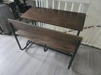 Vintage Ouderwets Schoolbankje, Huis en Inrichting, Bureaus, Ophalen of Verzenden, Gebruikt, Bureau
