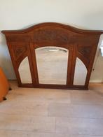 Prachtige Art Deco spiegel 3 luik, Ophalen, Rechthoekig, 100 tot 150 cm, Minder dan 100 cm