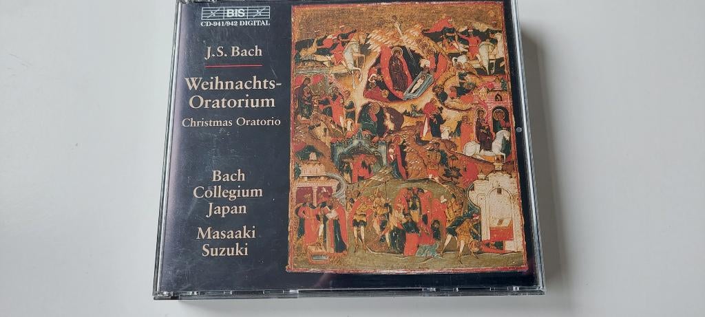 J.S. Bach - Weihnachts-Oratorium - Suzuki - BIS 2 CD, Gebruikt, Met libretto, Ophalen of Verzenden, Barok