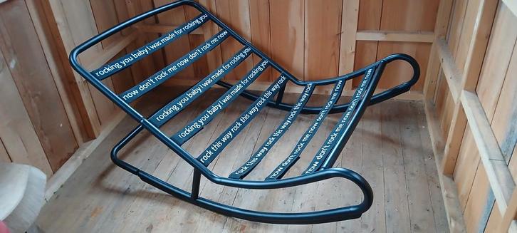 Fatboy Rock 'n Roll Schommelstoel, Huis en Inrichting, Stoelen, Gebruikt, Eén, Zwart, Ophalen of Verzenden