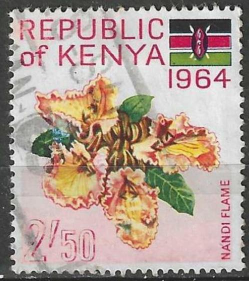 Kenya 1963 - Yvert 19 - Tuil met bloemen (ST), Postzegels en Munten, Postzegels | Afrika, Gestempeld, Overige landen, Verzenden