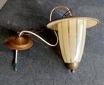 Vintage Glazen Hanglamp - Oma's Ganglamp, Huis en Inrichting, Lampen | Hanglampen, Ophalen, Gebruikt, Vintage, Glas