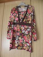 Goedkoop bruin gebloemd vintage retro shirt BIZZY mt 158, Gebruikt, Meisje, Ophalen of Verzenden, Shirt of Longsleeve