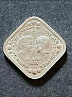 5 cent penning 1980 - Beatrix en Claus., Ophalen of Verzenden, Koningin Beatrix